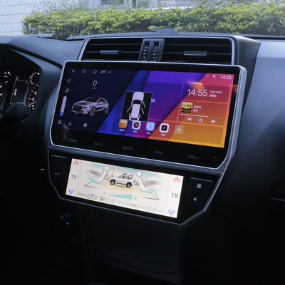 مكيف هواء سيارة رقمي LED بشاشة تعمل باللمس لسيارة Toyota Prado 2018-2023