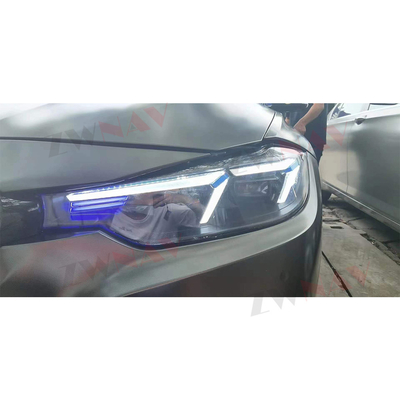 مصباح خلفي للسيارة من أجل 2012-2018 BMW 3 Series F30 F35 مجموعة كشافات ليزر تعديل تحديث السيارة ضوء النهار