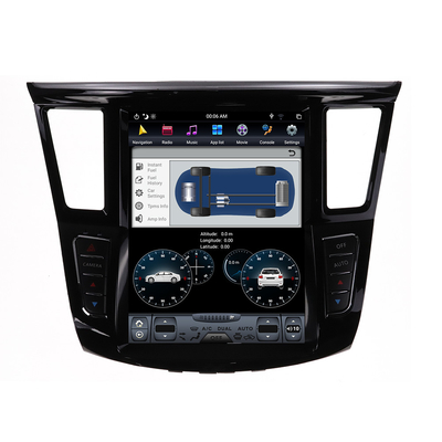 QX60 Infiniti Car Stereo Touch Screen Android وحدة رئيسية مع نظام تحديد المواقع العالمي (Gps) 64 جيجابايت 12 بوصة