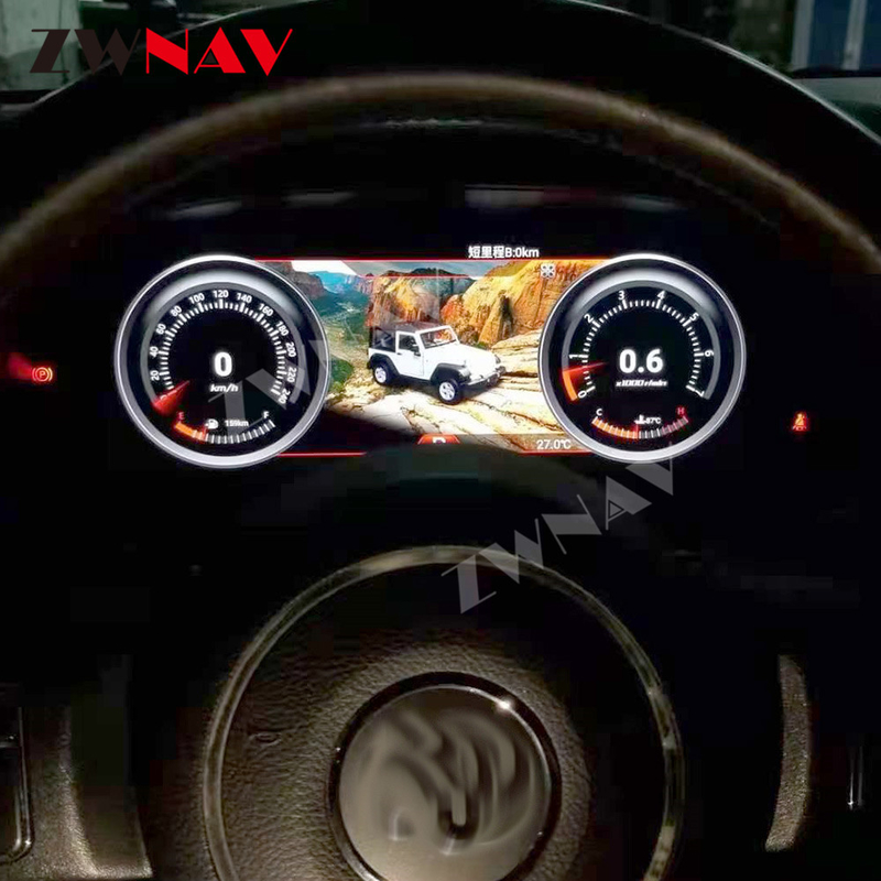 12.3 &quot;شاشات الكريستال السائل الرقمية أداة الكتلة عرض جيب رانجلر لوحة سيارة لتحديد المواقع والملاحة