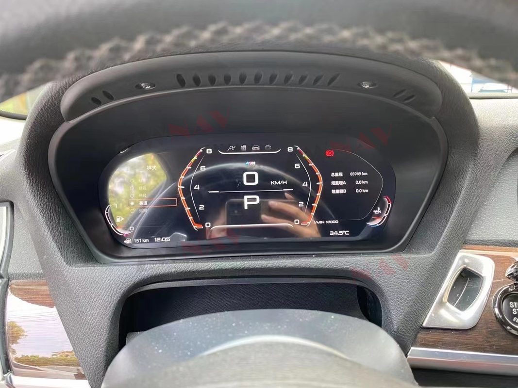 لوحة عدادات السيارة الرقمية LCD المخصصة لبناء 1DIN لسيارات BMW E60 E70 E71