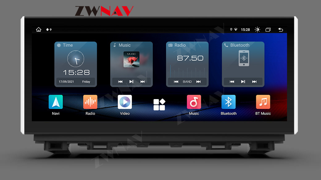 راديو سيارة يعمل بنظام Android بشاشة تعمل باللمس مقاس 12.3 بوصة مزود بخاصية Carplay لمازدا أتيز 2013-2016