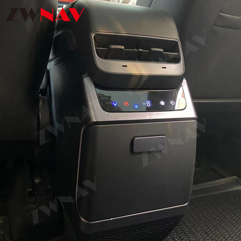 Tesla Model Y Center Console Storage Box DC12V Modified Accessorrie. تسلا موديل Y Center Console Storage Box DC12V Modified Accessorrie