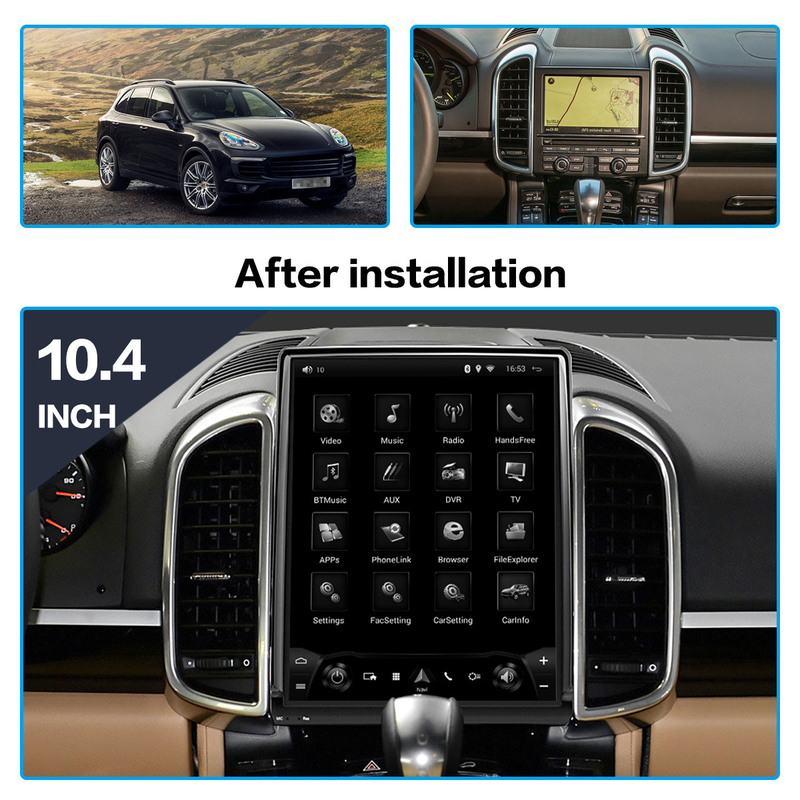 64GB Android 9 Car Stereo Head Unit 1920 * 1280 لبورش كايين