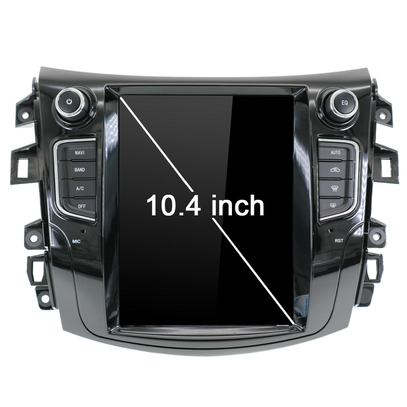10.4 بوصة Nissan Navara Np300 Android Head Unit Single Din Car Stereo مع Bluetooth