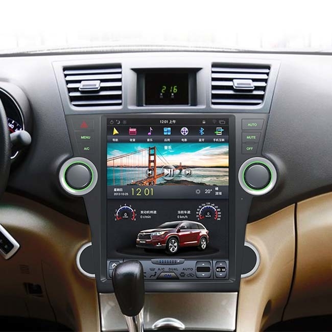 2013 Toyota Highlander Android Head Unit PX6 12.1 inch Navigation System