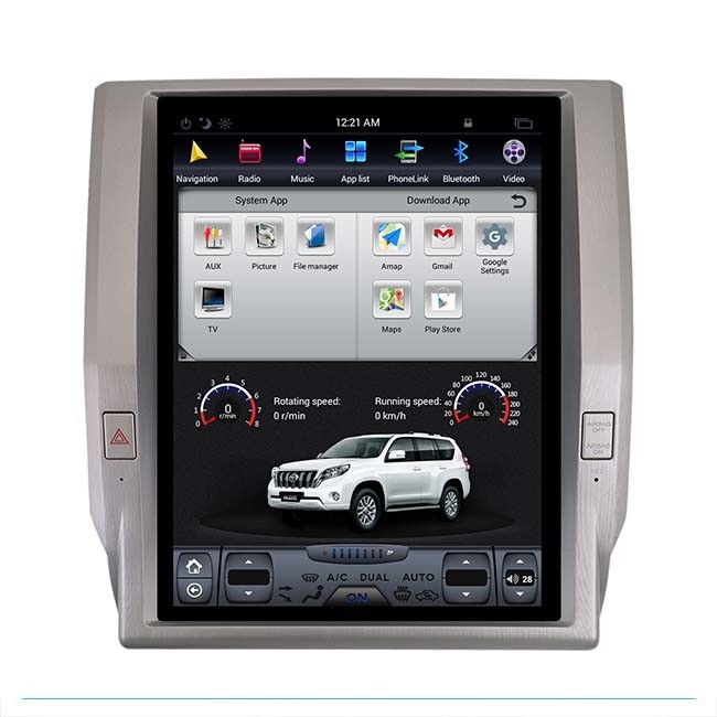 128 جيجا بايت Toyota Tundra Reverse Camera Interface Android 9.0 Car Multimedia