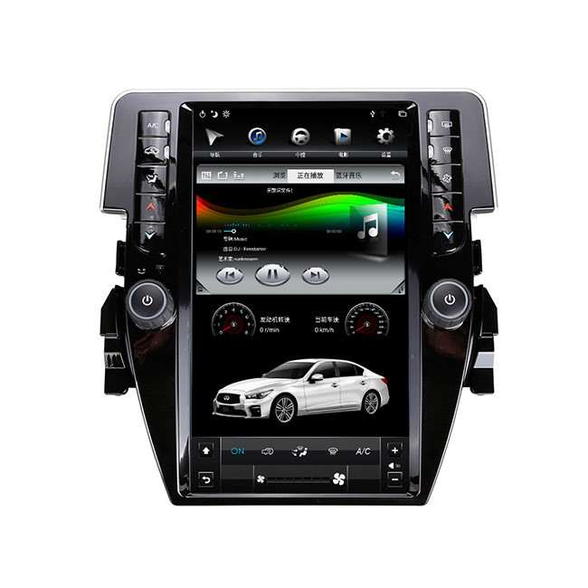 11.8 بوصة Honda Civic Head Unit 64G Gps Navigation System للسيارة