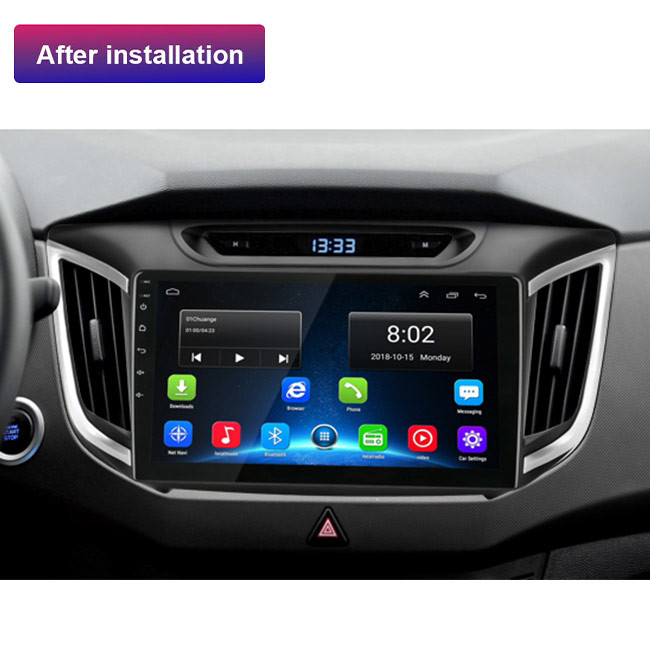 BT5.0 IX25 Hyundai Head Unit single din Android 9 Car Navigation System