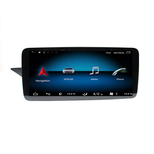 12.3 بوصة Mercedes Benz Head Unit Single Din Android 10.0 45V Car GPS Radio