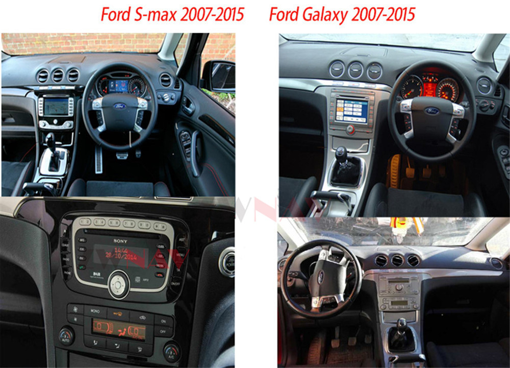 وحدة راديو ستيريو للسيارة تعمل بالراديو تعمل بنظام أندرويد 11 كاربلاي لفورد S-Max Galaxy 2007-2015