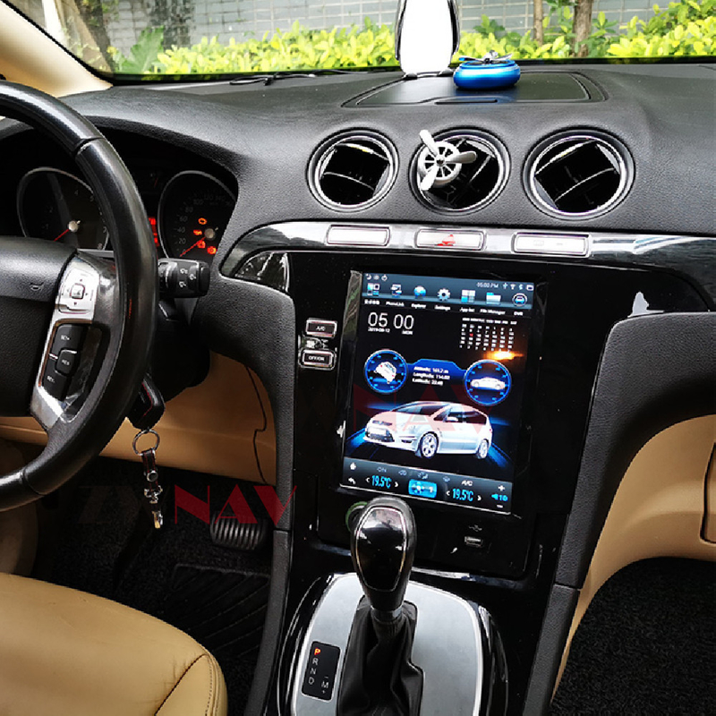 وحدة راديو ستيريو للسيارة تعمل بالراديو تعمل بنظام أندرويد 11 كاربلاي لفورد S-Max Galaxy 2007-2015