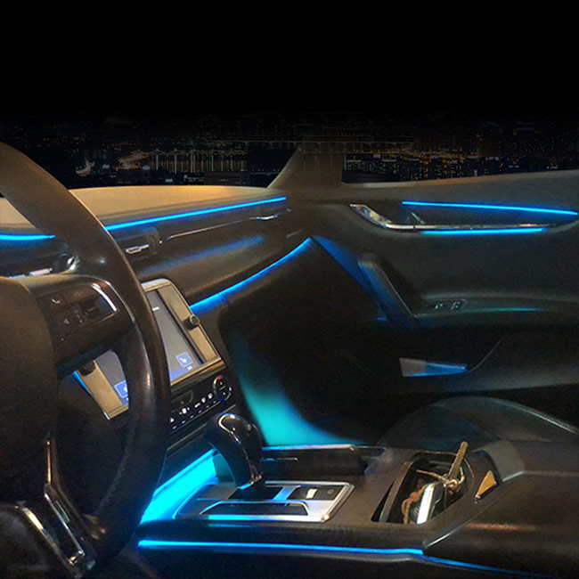وحدة عرض لوحة عدادات السيارة DC12V للوسائط المتعددة للسيارة لمازيراتي نيون LED